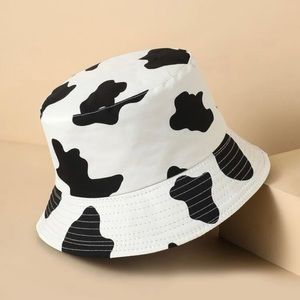 Cow print bucket hat
